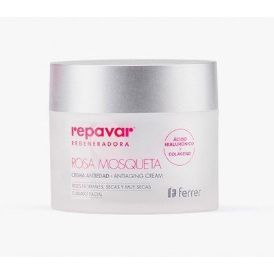 Comprar REPAVAR REGENERADORA ROSA MOSQUETA CREMA ANTIEDAD 50 ML al mejor precio en NuestraFarma, tu farmacia online