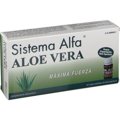 Comprar SISTEMA ALFA ALOE VERA MAXIMA FUERZA 20 VIALES al mejor precio en NuestraFarma, tu farmacia online