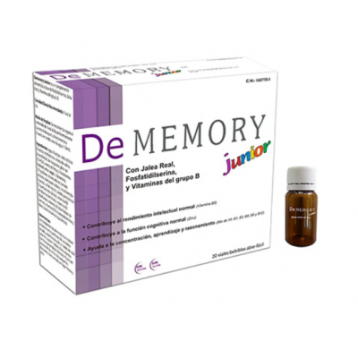 Comprar DE MEMORY JUNIOR 20 VIALES 10 ML al mejor precio en NuestraFarma, tu farmacia online