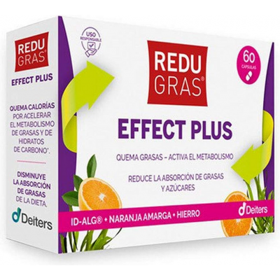Comprar REDUGRAS EFFECT PLUS 60 CAPSULAS al mejor precio en NuestraFarma, tu farmacia online