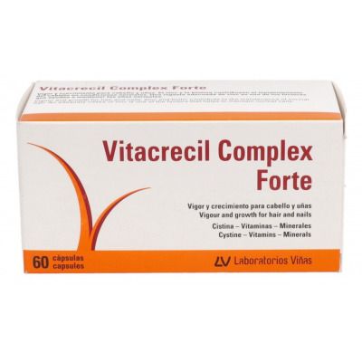Comprar VITACRECIL COMPLEX FORTE 60 CAPSULAS al mejor precio en NuestraFarma, tu farmacia online