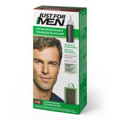 Comprar JUST FOR MEN CASTAÑO OSCURO 66 ML al mejor precio en NuestraFarma, tu farmacia online