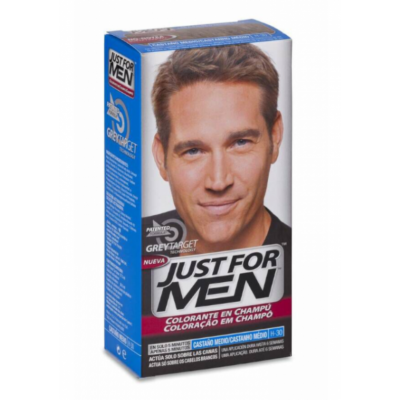 Comprar JUST FOR MEN CASTAÑO MEDIO 66 ML al mejor precio en NuestraFarma, tu farmacia online