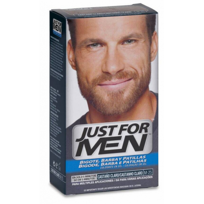 Comprar JUST FOR MEN BIGOTE Y BARBA CASTAÑO CLARO 30 ML al mejor precio en NuestraFarma, tu farmacia online