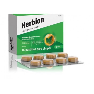 Comprar HERBION 16 PASTILLAS PARA CHUPAR al mejor precio en NuestraFarma, tu farmacia online