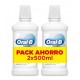 ORAL-B ENJUAGUE BUCAL ENCIAS Y ESMALTE CARE PACK 2 X 500 ML SABOR MENTA FRESCA