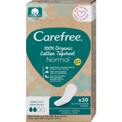 Comprar CAREFREE ORGANIC COTTON NORMAL FRAGANCIA FRESCA 20 SALVASLIP al mejor precio en NuestraFarma, tu farmacia online