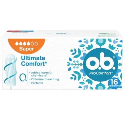 Comprar O.B. PROCOMFORT SUPER TAMPONES 16 UNIDADES al mejor precio en NuestraFarma, tu farmacia online