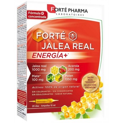 Comprar FORTÉ JALEA REAL ENERGIA+ 20 AMPOLLAS 10 ML al mejor precio en NuestraFarma, tu farmacia online