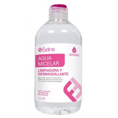 Comprar FARLINE AGUA MICELAR 500 ML al mejor precio en NuestraFarma, tu farmacia online