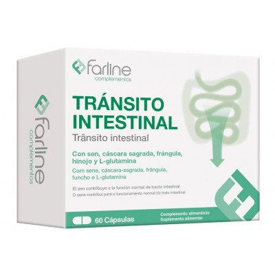Comprar FARLINE COMPLEMENTOS TRANSITO INTESTINAL 60 CAPSULAS al mejor precio en NuestraFarma, tu farmacia online