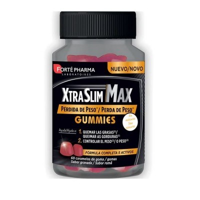 Comprar FORTÉ PHARMA XTRASLIM MAX GUMMIES 60 CARAMELOS DE GOMA al mejor precio en NuestraFarma, tu farmacia online