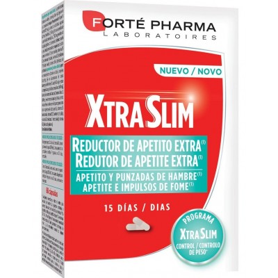Comprar FORTÉ PHARMA XTRASLIM REDUCTOR DE APETITO 60 CAPSULAS al mejor precio en NuestraFarma, tu farmacia online