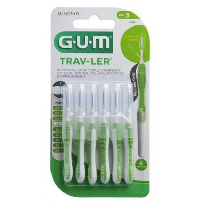 Comprar GUM TRAV-LER CEPILLO INTERDENTAL 1.1 MM 6 UNIDADES al mejor precio en NuestraFarma, tu farmacia online