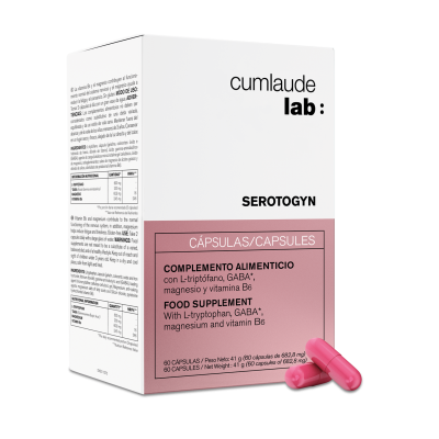 Comprar CUMLAUDE LAB: SEROTOGYN 60 CAPSULAS al mejor precio en NuestraFarma, tu farmacia online