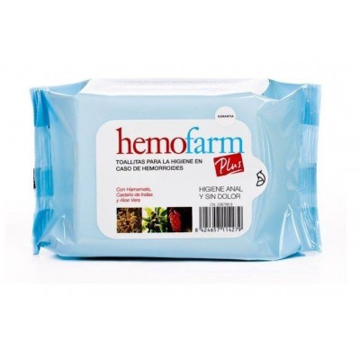 Comprar HEMOFARM PLUS TOALLITAS 40 UNIDADES al mejor precio en NuestraFarma, tu farmacia online