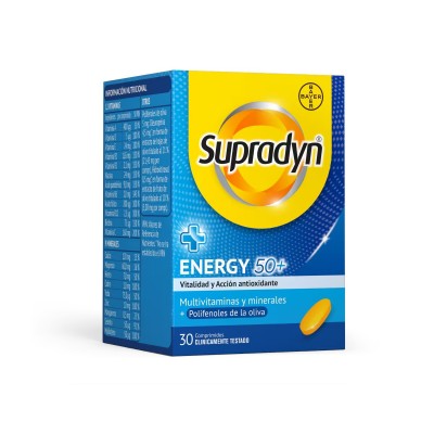 Comprar SUPRADYN ENERGY 50+ 30 COMPRIMIDOS al mejor precio en NuestraFarma, tu farmacia online