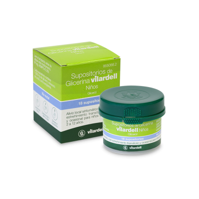Comprar SUPOSITORIOS DE GLICERINA VILARDELL NIÑOS 1,58 G 18 SUPOSITORIOS al mejor precio en NuestraFarma, tu farmacia online