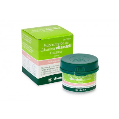 Comprar SUPOSITORIOS DE GLICERINA VILARDELL LACTANTES 0,92 G 15 SUPOSITORIOS al mejor precio en NuestraFarma, tu farmacia online