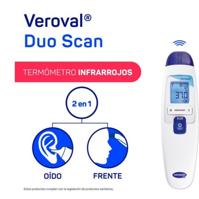 Comprar HARTMANN VEROVAL 2 EN 1 TERMOMETRO INFRARROJOS OIDO Y FRENTE al mejor precio en NuestraFarma, tu farmacia online