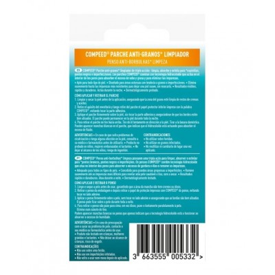 Comprar COMPEED PARCHE ANTI-GRANOS LIMPIADOR TRIPLE ACCION 7 UNIDADES al mejor precio en NuestraFarma, tu farmacia online