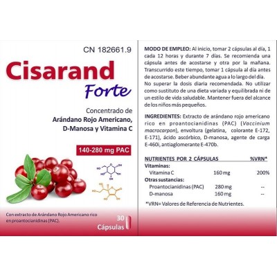 Comprar BLUECUBE CISARAND FORTE 30 CAPSULAS al mejor precio en NuestraFarma, tu farmacia online