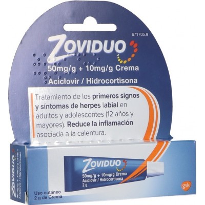 Comprar ZOVIDUO 50 mg/g + 10 mg/g CREMA 1 TUBO 2 g al mejor precio en NuestraFarma, tu farmacia online