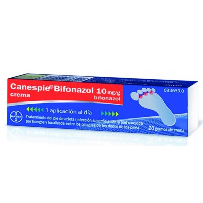Comprar CANESPIE BIFONAZOL 10 mg/g CREMA 1 TUBO 20 g al mejor precio en NuestraFarma, tu farmacia online