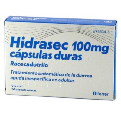 Comprar HIDRASEC 100 MG 10 CAPSULAS al mejor precio en NuestraFarma, tu farmacia online
