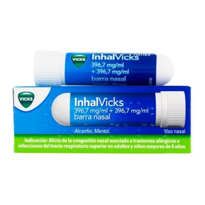 Comprar INHALVICKS 396,7 mg/ml + 396,7 mg/ml BARRA NASAL 1 APLICADOR al mejor precio en NuestraFarma, tu farmacia online