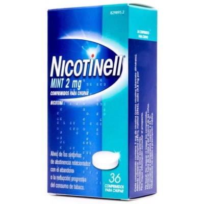 Comprar NICOTINELL MINT 2 MG 36 COMPRIMIDOS PARA CHUPAR al mejor precio en NuestraFarma, tu farmacia online