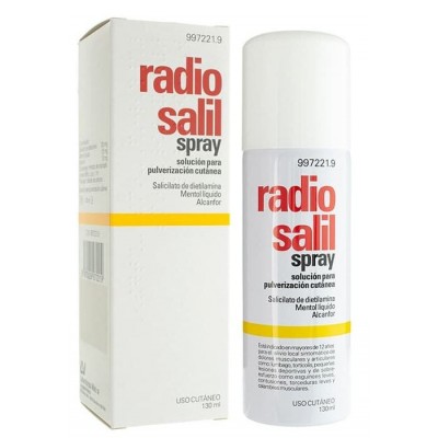 Comprar RADIO SALIL AEROSOL CUTANEO EN SOLUCION 1 ENVASE 130 ml al mejor precio en NuestraFarma, tu farmacia online