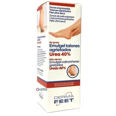 Comprar DERMAFEET EMULGEL TALONES AGRIETADOS UREA 40% 60 ML al mejor precio en NuestraFarma, tu farmacia online
