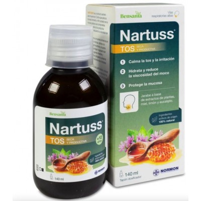 Comprar BENSANIA NARTUSS TOS SECA Y PRODUCTIVA 140 ML al mejor precio en NuestraFarma, tu farmacia online