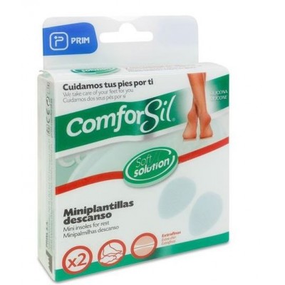 Comprar PRIM COMFORSIL MINIPLANTILLAS EXTRAFINAS ANTIDESLIZANTES SILICONA CC257 2 UNIDADES al mejor precio en NuestraFarma, tu farmacia online