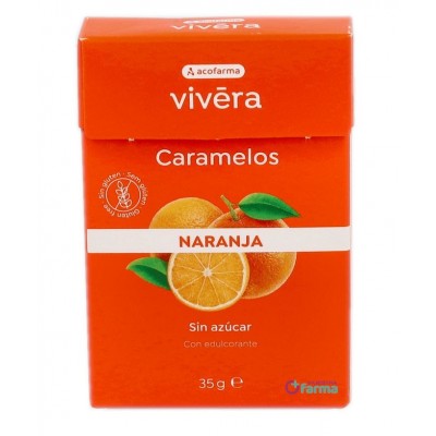 Comprar ACOFARMA VIVERA CARAMELOS NARANJA SIN AZUCAR 35 G al mejor precio en NuestraFarma, tu farmacia online