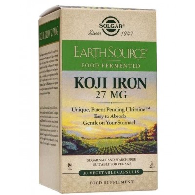 Comprar SOLGAR EARTH SOURCE KOJI IRON 30 CAPSULAS VEGETALES al mejor precio en NuestraFarma, tu farmacia online