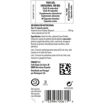 Comprar SOLGAR FISH GEL UBIQUINOL 100 MG 60 CAPSULAS BLANDAS al mejor precio en NuestraFarma, tu farmacia online