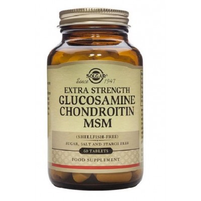 Comprar SOLGAR GLUCOSAMINA CONDROITINA MSM 60 COMPRIMIDOS al mejor precio en NuestraFarma, tu farmacia online