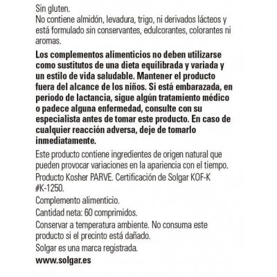 Comprar SOLGAR SUPER CONCENTRADO ISOFLAVONAS DE SOJA 60 COMPRIMIDOS al mejor precio en NuestraFarma, tu farmacia online