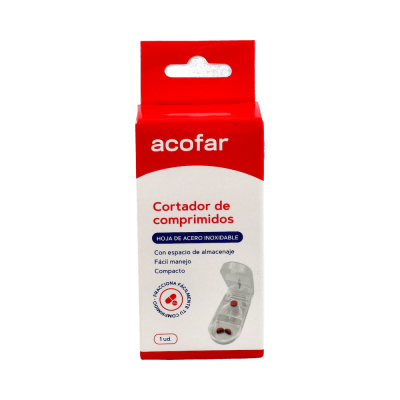 Comprar ACOFAR CORTADOR DE COMPRIMIDOS-PASTILLERO 1 UNIDAD al mejor precio en NuestraFarma, tu farmacia online
