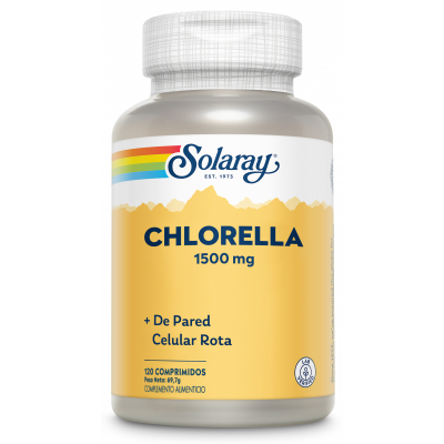 Comprar SOLARAY CHLORELLA 1500 MG 120 COMPRIMIDOS al mejor precio en NuestraFarma, tu farmacia online