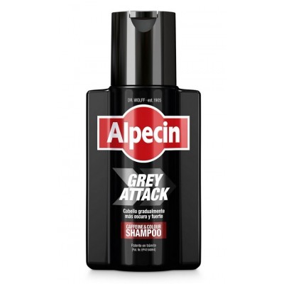 Comprar ALPECIN GREY ATTACK CAFFEIN & COLOUR CHAMPU 200 ML al mejor precio en NuestraFarma, tu farmacia online