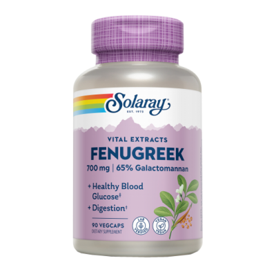 Comprar SOLARAY FENUGREEK (FENOGRECO) 90 CAPSULAS VEGETALES al mejor precio en NuestraFarma, tu farmacia online