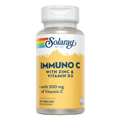 Comprar SOLARAY INMUNO C (C+D3+ZN) 30 CAPSULAS VEGETALES al mejor precio en NuestraFarma, tu farmacia online