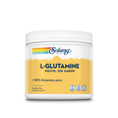 Comprar SOLARAY L-GLUTAMINA POLVO 300 G al mejor precio en NuestraFarma, tu farmacia online