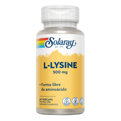 Comprar SOLARAY L-LISINA 500 MG 60 CAPSULAS VEGETALES al mejor precio en NuestraFarma, tu farmacia online