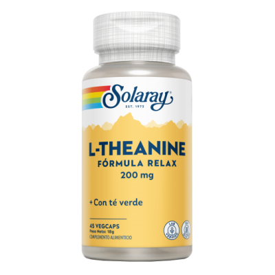 Comprar SOLARAY L-TEANINA 200 MG 45 CAPSULAS VEGETALES al mejor precio en NuestraFarma, tu farmacia online