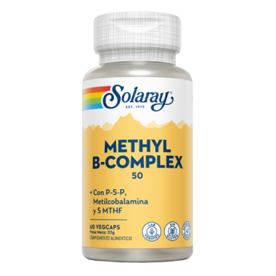 Comprar SOLARAY METHYL B-COMPLEX 60 CAPSULAS VEGETALES al mejor precio en NuestraFarma, tu farmacia online