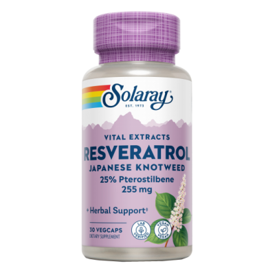 Comprar SOLARAY SUPER RESVERATROL 250 MG 30 CAPSULAS VEGETALES al mejor precio en NuestraFarma, tu farmacia online